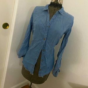 Denim Button-Up
